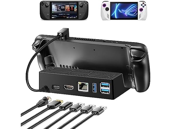 TIAMUTON 6-in-1 Steam Deck Dock w/HDMI 4K