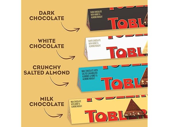 Toblerone Assorted Choc Bars Variety 12p