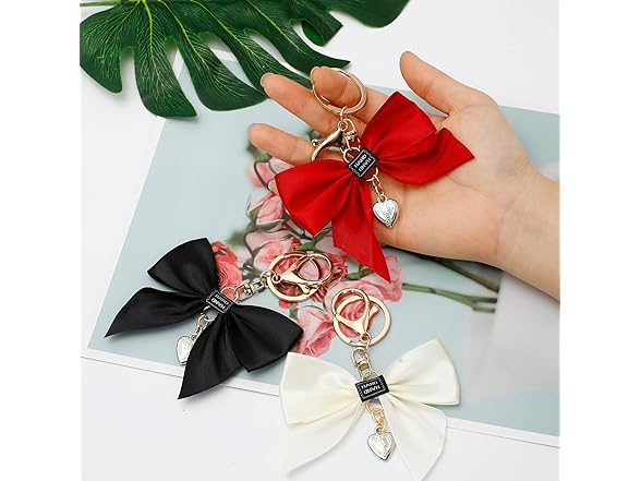 CIZITBE Elegant Bow Charm KeyChains