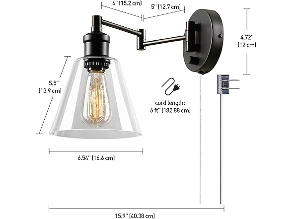 Globe Electric Industrial Wall Sconce