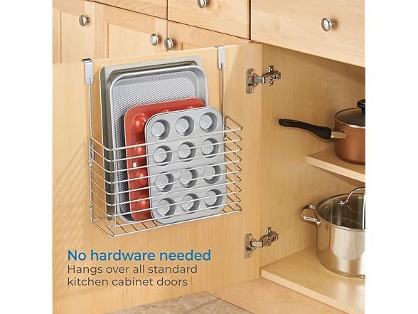 Metal Over the Cabinet Bakeware Organizer