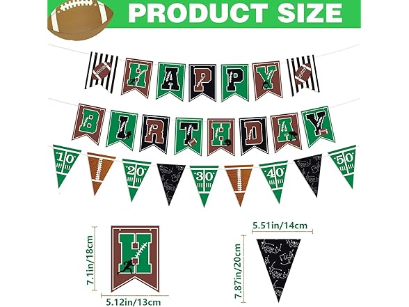 Football Themed Birthday Party Décor