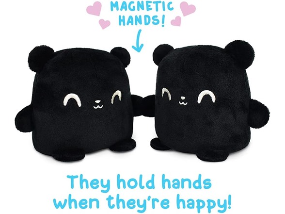 TeeTurtle Reversible Black Bear Plushie