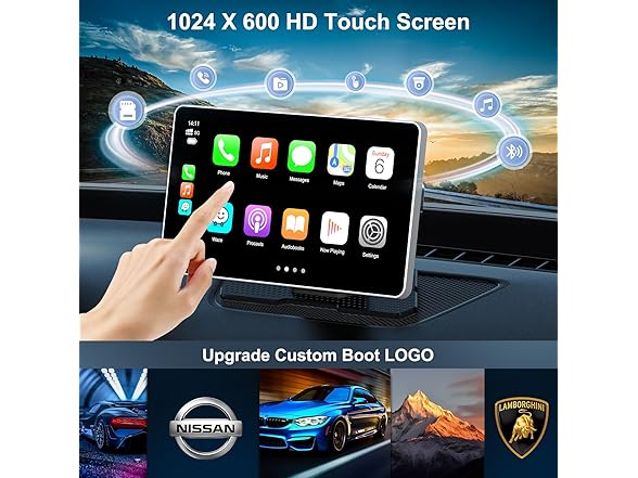 7" Portable Apple Carplay Screen