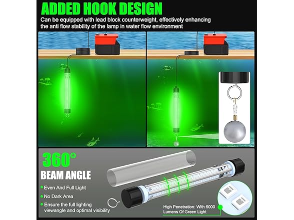 Crtbelfy Underwater Fishing Light