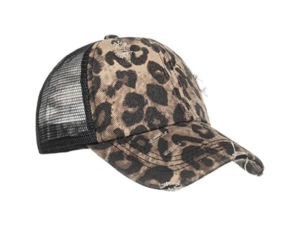 Bocianelli Women (OS) Criss Ponycap B-blackleopard