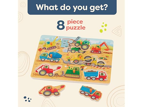 B. toys Peek & Explore Construction Trucks