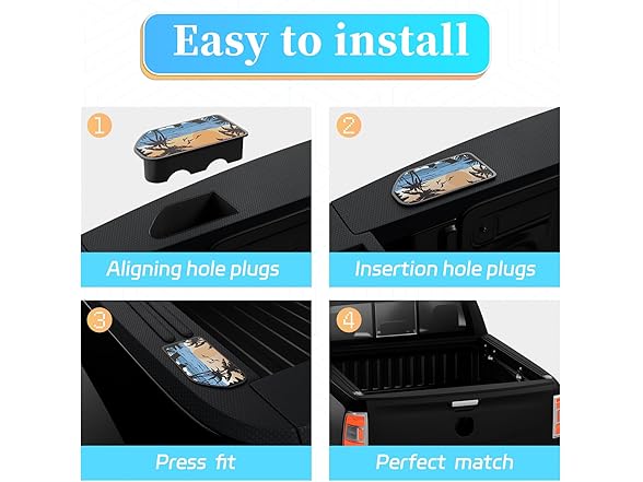 Bed Rail Stake Covers GMC Coconut Tree