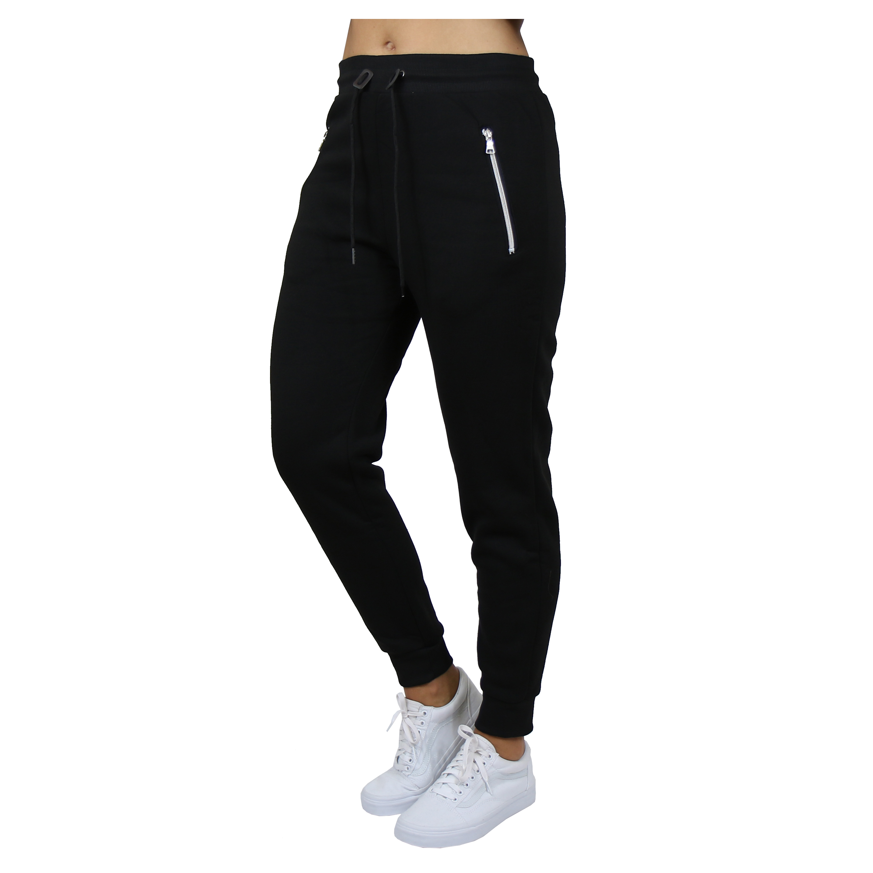 3Pk Asst Womens Loose Fit Fleece Joggers - Gallery 10