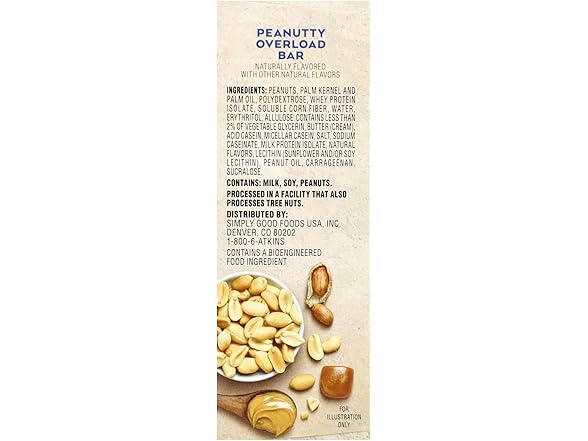 5CT Atkins Snack, Peanutty Overload Bar