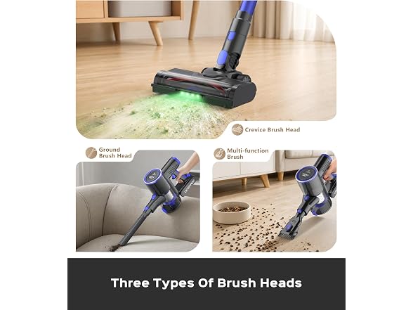 UKDMROX 550W Cordless Vacuum, Blue