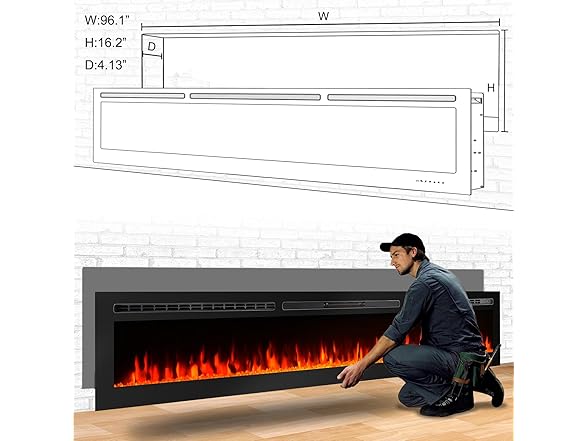 CharaVector Electric Fireplace Inserts