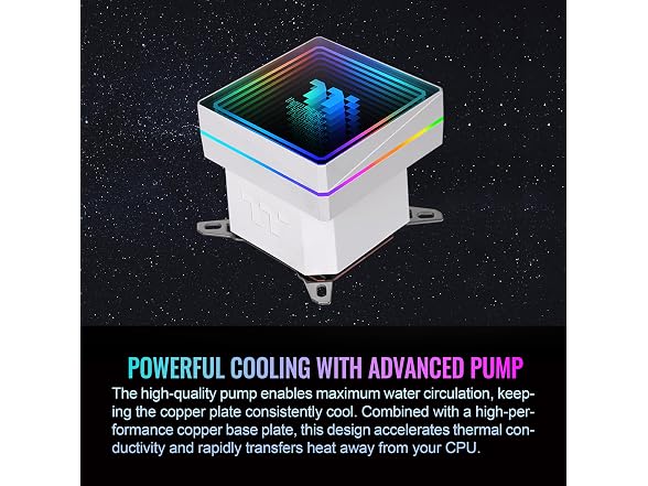 Thermaltake TH360 V3 ARGB CPU Liquid Cooler 360mm White