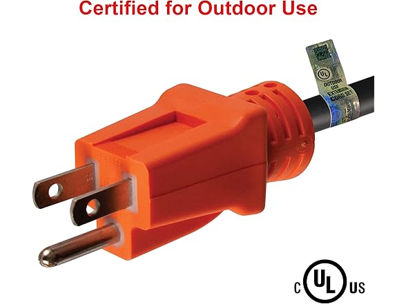 Clear Power 15 ft 14/3 SJTW 3 Outlet HD Ext Cord