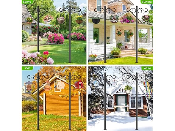 (2 Pack) Double Shepherds Hooks | 90 In