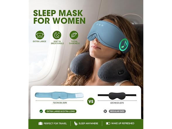 ZHENYEMEI Bluetooth Sleep Mask