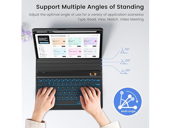 Keyboard case for iPad 9th/8th/7th