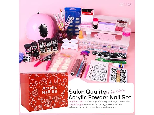 DouborQ Acrylic Nail Art Kit with Drill