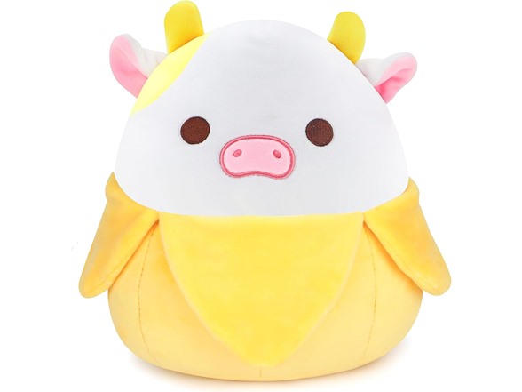 2 Pack Banana Cow Plush Toy 10.7"