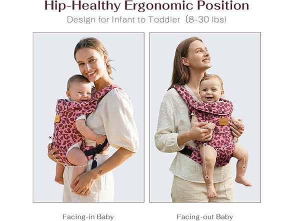 Shiaon Baby Carrier Newborn to Toddler, Black