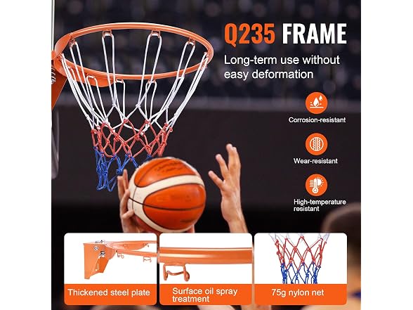 Basketball Rim, Wall Door Mounted Basketball