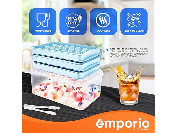 Emporio Kitchen Emporio Kitchen Round Ice Cube Tray wi