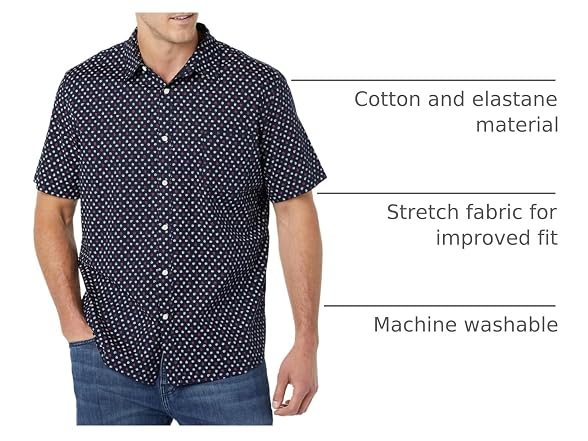 Amazon Essentials Men Short-sleeve Stretch Shirt