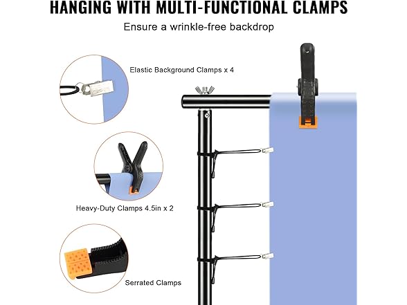 VEVOR 12 x 10 ft Heavy Duty Backdrop Stand