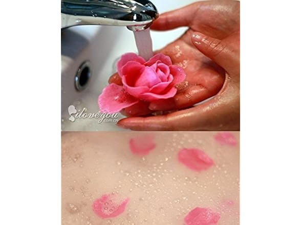 Red Flora Scented Rose Flower Bath Soap