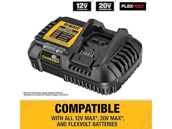 DEWALT DCB1106 - 12V/20V/FLEXVOLT 6A Fast Charger