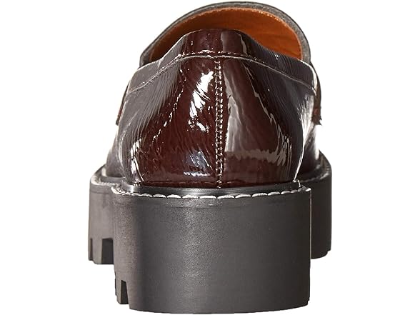 Franco Sarto Womens Chunky Loafer, Burgundy, 8