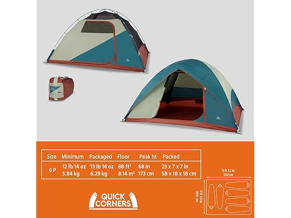 Kelty Discovery Basecamp Backpacking Tent, 6P