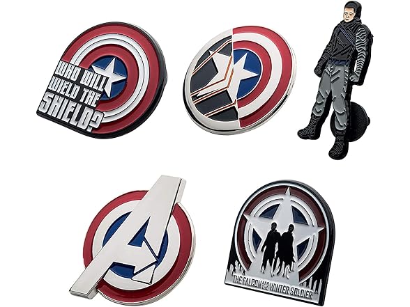 Marvel Falcon and Winter Soldier Pin Set