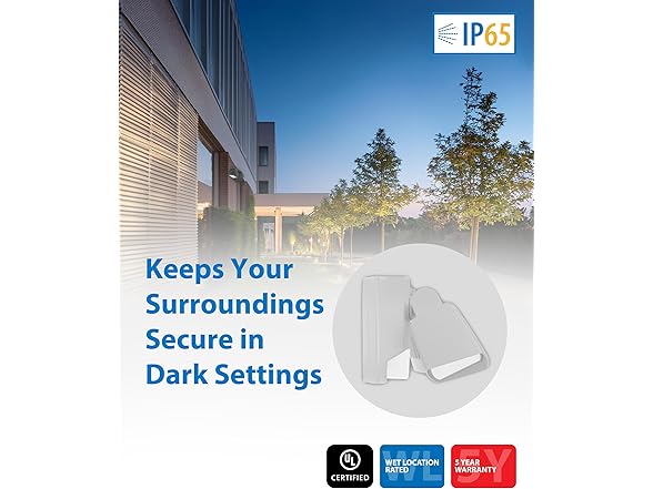 LED Security Flood Light White PIR