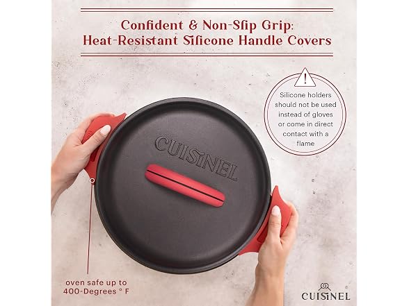 Cuisinel Cast Iron Dutch Oven - 7-Quart