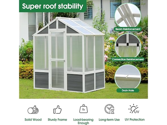 GLANZEND Polycarbonate Greenhouse