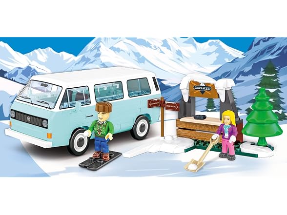 COBI Volkswagen Winter Adventure VW T3 Building Set