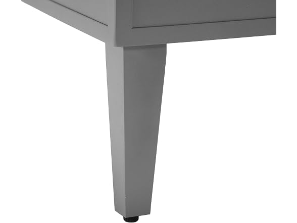 LeisureMod Walbrooke Modern Outdoor Square Fire Pit Table Grey