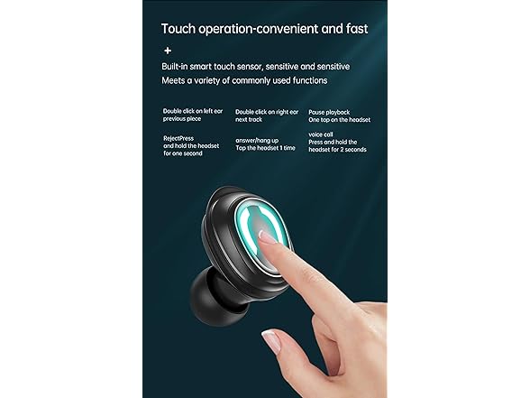 tapaxis True Wireless Bluetooth Earbudswith Charging Case