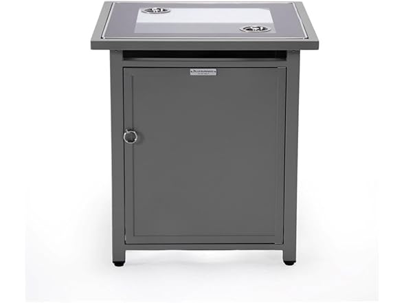 LeisureMod Walbrooke Modern Square Tank Holder Table