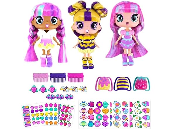 DECORA GIRLZ 5" Dolls, 3PK