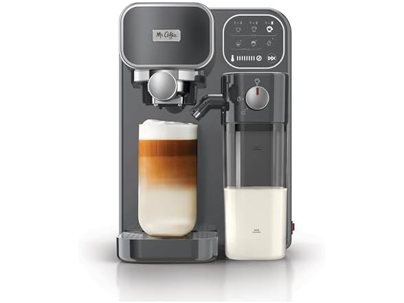 Mr. Coffee Prima Latte Luxe, Single/Double Shot Espresso