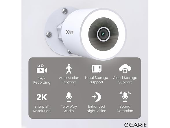 GEARit 2K Home Security Camera