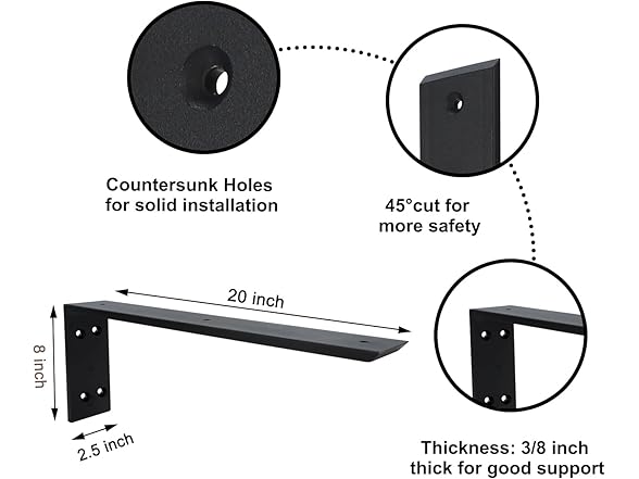 Walwe Countertop Support Bracket