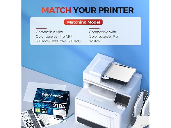 SUDLTO Compatible 218A Toner Cartridges 4 Pack