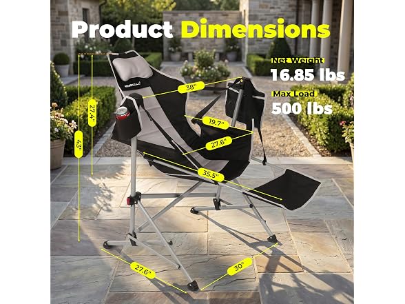 HOMECALL Hammock Camping Chair Footrest