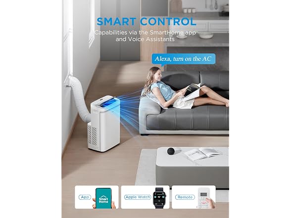 Midea 14,000 BTU ASHRAE (10,000 BTU SACC) Portable AC