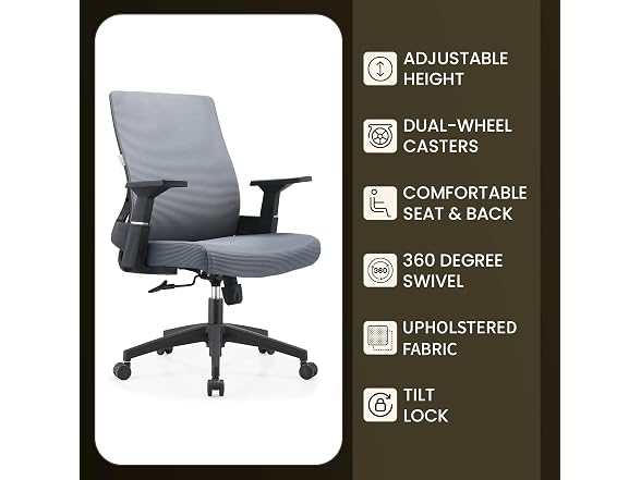 Leisuremod Brio Ergonomic Office Chairs