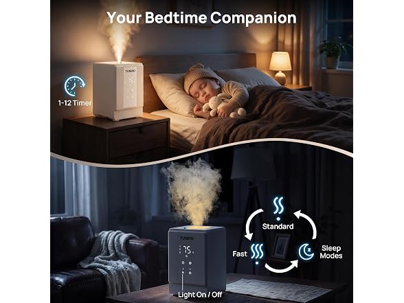 TURBRO 4L Warm Mist Humidifier