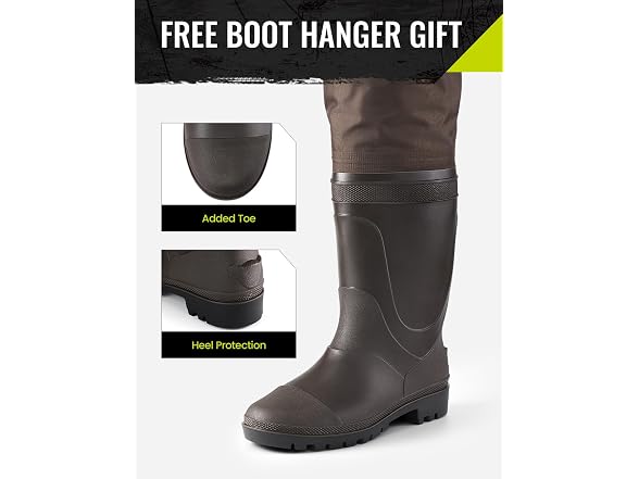 TIDEWE Men's (13) Lightweight Hip Waders
